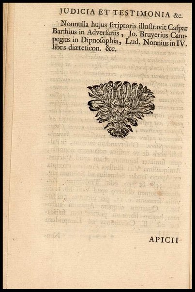 Apicii Coelii De opsoniis et condimentis, sive Arte coquinaria, libri decem. Cum annotationibus Martini Lister, ... et notis selectioribus, variisque lectionibus integris, Humelbergii, Barthii, Reinesii, A. Van der Linden, & aliorum, ut & variarum lectionum libello