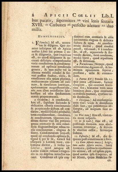 Apicii Coelii De opsoniis et condimentis, sive Arte coquinaria, libri decem. Cum annotationibus Martini Lister, ... et notis selectioribus, variisque lectionibus integris, Humelbergii, Barthii, Reinesii, A. Van der Linden, & aliorum, ut & variarum lectionum libello