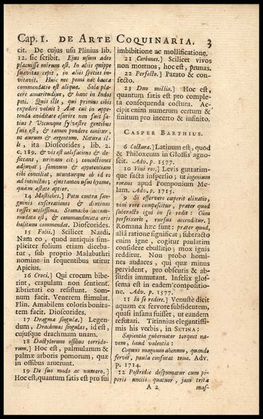 Apicii Coelii De opsoniis et condimentis, sive Arte coquinaria, libri decem. Cum annotationibus Martini Lister, ... et notis selectioribus, variisque lectionibus integris, Humelbergii, Barthii, Reinesii, A. Van der Linden, & aliorum, ut & variarum lectionum libello
