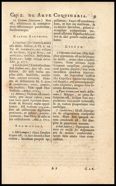 Apicii Coelii De opsoniis et condimentis, sive Arte coquinaria, libri decem. Cum annotationibus Martini Lister, ... et notis selectioribus, variisque lectionibus integris, Humelbergii, Barthii, Reinesii, A. Van der Linden, & aliorum, ut & variarum lectionum libello