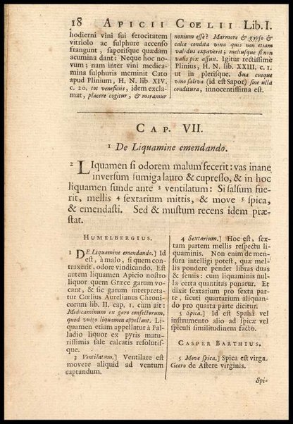 Apicii Coelii De opsoniis et condimentis, sive Arte coquinaria, libri decem. Cum annotationibus Martini Lister, ... et notis selectioribus, variisque lectionibus integris, Humelbergii, Barthii, Reinesii, A. Van der Linden, & aliorum, ut & variarum lectionum libello
