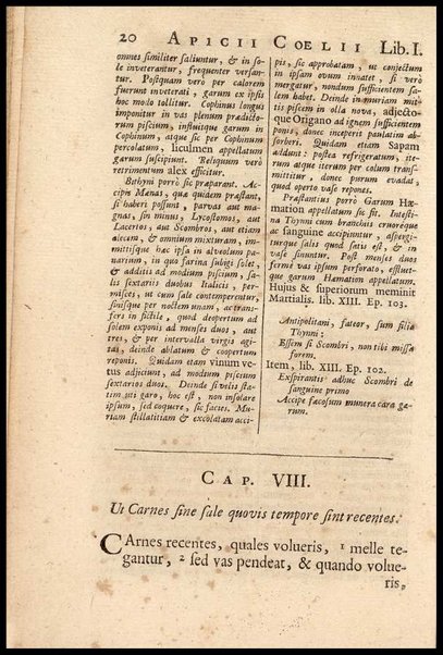 Apicii Coelii De opsoniis et condimentis, sive Arte coquinaria, libri decem. Cum annotationibus Martini Lister, ... et notis selectioribus, variisque lectionibus integris, Humelbergii, Barthii, Reinesii, A. Van der Linden, & aliorum, ut & variarum lectionum libello