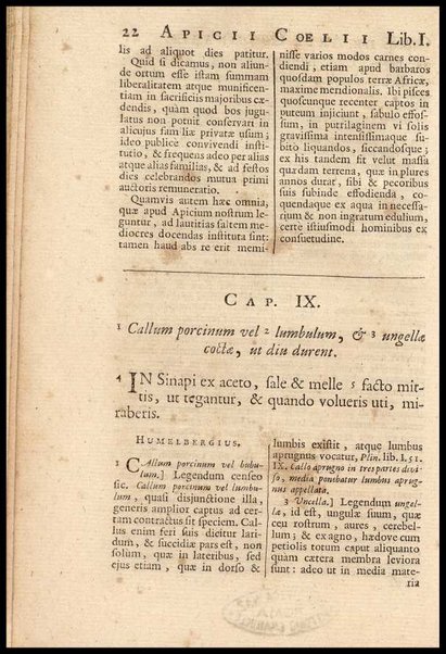 Apicii Coelii De opsoniis et condimentis, sive Arte coquinaria, libri decem. Cum annotationibus Martini Lister, ... et notis selectioribus, variisque lectionibus integris, Humelbergii, Barthii, Reinesii, A. Van der Linden, & aliorum, ut & variarum lectionum libello