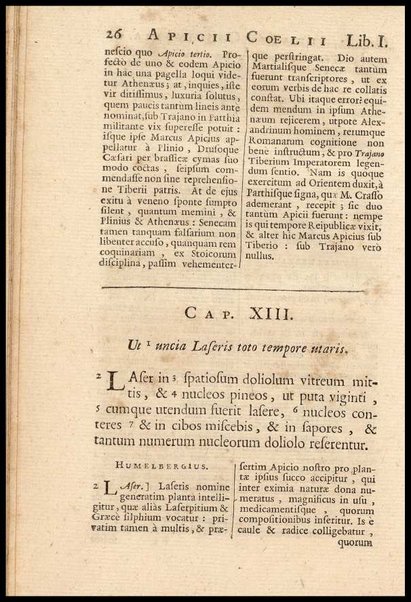 Apicii Coelii De opsoniis et condimentis, sive Arte coquinaria, libri decem. Cum annotationibus Martini Lister, ... et notis selectioribus, variisque lectionibus integris, Humelbergii, Barthii, Reinesii, A. Van der Linden, & aliorum, ut & variarum lectionum libello