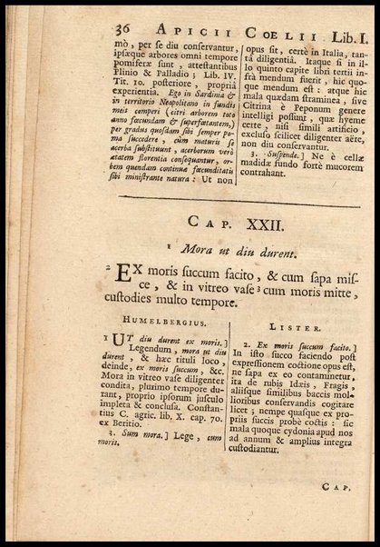 Apicii Coelii De opsoniis et condimentis, sive Arte coquinaria, libri decem. Cum annotationibus Martini Lister, ... et notis selectioribus, variisque lectionibus integris, Humelbergii, Barthii, Reinesii, A. Van der Linden, & aliorum, ut & variarum lectionum libello