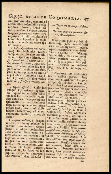 Apicii Coelii De opsoniis et condimentis, sive Arte coquinaria, libri decem. Cum annotationibus Martini Lister, ... et notis selectioribus, variisque lectionibus integris, Humelbergii, Barthii, Reinesii, A. Van der Linden, & aliorum, ut & variarum lectionum libello