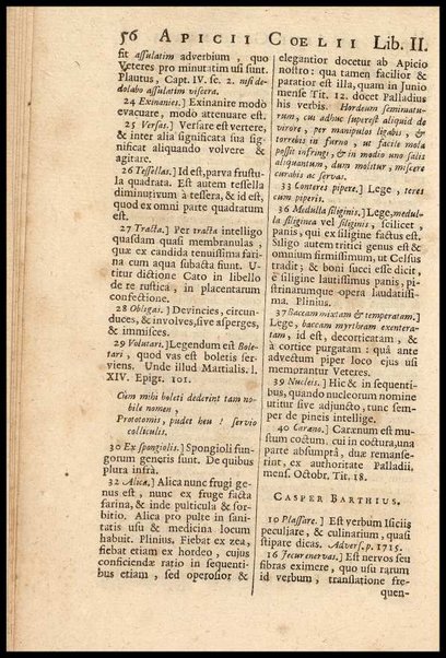 Apicii Coelii De opsoniis et condimentis, sive Arte coquinaria, libri decem. Cum annotationibus Martini Lister, ... et notis selectioribus, variisque lectionibus integris, Humelbergii, Barthii, Reinesii, A. Van der Linden, & aliorum, ut & variarum lectionum libello