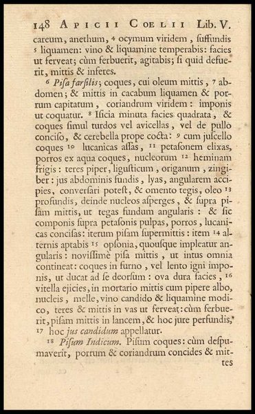 Apicii Coelii De opsoniis et condimentis, sive Arte coquinaria, libri decem. Cum annotationibus Martini Lister, ... et notis selectioribus, variisque lectionibus integris, Humelbergii, Barthii, Reinesii, A. Van der Linden, & aliorum, ut & variarum lectionum libello