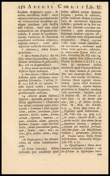 Apicii Coelii De opsoniis et condimentis, sive Arte coquinaria, libri decem. Cum annotationibus Martini Lister, ... et notis selectioribus, variisque lectionibus integris, Humelbergii, Barthii, Reinesii, A. Van der Linden, & aliorum, ut & variarum lectionum libello