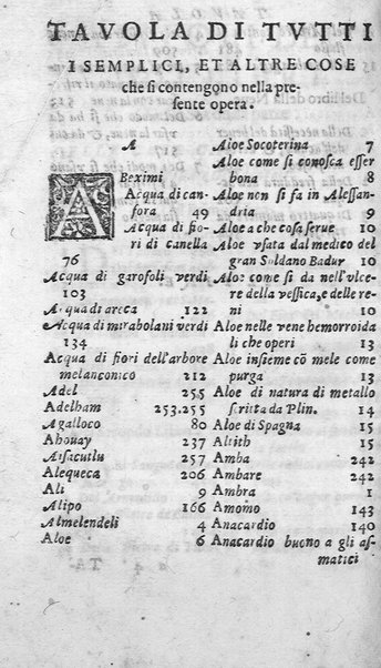 Dell'historia de i semplici aromati. Et altre cose che vengono portate dall'Indie Orientali pertinenti all'vso della medicina. Di don Garzia da L'Horto medico portughese, con alcune breui annotationi di Carlo Clusio. Parte prima diuisa in quattro libri. Et due altri libri parimente di quelle cose che si portano dall'Indie Occidentali. Con vn trattato della neue & del beuer fresco. Di Nicolò Monardes medico di Siuiglia. Hora tradotti dalle loro lingue nella nostra italiana da M. Annibale Briganti, ...