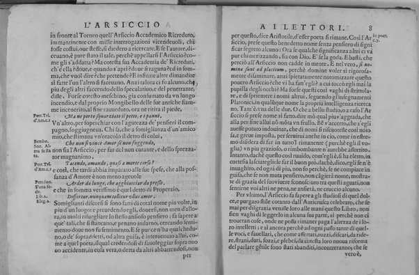 L'Alceo fauola pescatoria d'Antonio Ongaro, fatta recitare in Ferrara dall'ill.mo s. Enzo Bentiuogli mentre la seconda volta era Principe dell'Accademia degl'Intrepidi, con gl'Intramezzi del sig. caualier Batista Guarini. Descritti, e dichiarati dall'Arsiccio accademico Ricreduto. Aggiuntici appresso alcuni Discorsi del medesimo Arsiccio sopra ciascheduno Intramezzo. Dedicati all'ill.mo & reu.mo sig. Cardinal Serra