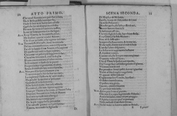 L'Alceo fauola pescatoria d'Antonio Ongaro, fatta recitare in Ferrara dall'ill.mo s. Enzo Bentiuogli mentre la seconda volta era Principe dell'Accademia degl'Intrepidi, con gl'Intramezzi del sig. caualier Batista Guarini. Descritti, e dichiarati dall'Arsiccio accademico Ricreduto. Aggiuntici appresso alcuni Discorsi del medesimo Arsiccio sopra ciascheduno Intramezzo. Dedicati all'ill.mo & reu.mo sig. Cardinal Serra