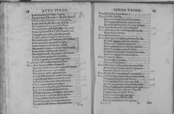 L'Alceo fauola pescatoria d'Antonio Ongaro, fatta recitare in Ferrara dall'ill.mo s. Enzo Bentiuogli mentre la seconda volta era Principe dell'Accademia degl'Intrepidi, con gl'Intramezzi del sig. caualier Batista Guarini. Descritti, e dichiarati dall'Arsiccio accademico Ricreduto. Aggiuntici appresso alcuni Discorsi del medesimo Arsiccio sopra ciascheduno Intramezzo. Dedicati all'ill.mo & reu.mo sig. Cardinal Serra