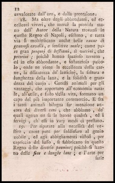 Notiziario delle produzioni particolari del Regno di Napoli e delle cacce riserbate al real divertimento ricercate, ed esaminate da fra Vincenzo Corrado