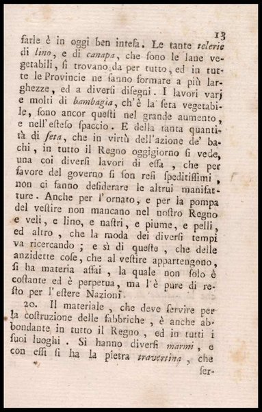 Notiziario delle produzioni particolari del Regno di Napoli e delle cacce riserbate al real divertimento ricercate, ed esaminate da fra Vincenzo Corrado