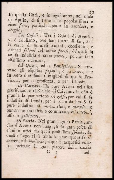 Notiziario delle produzioni particolari del Regno di Napoli e delle cacce riserbate al real divertimento ricercate, ed esaminate da fra Vincenzo Corrado