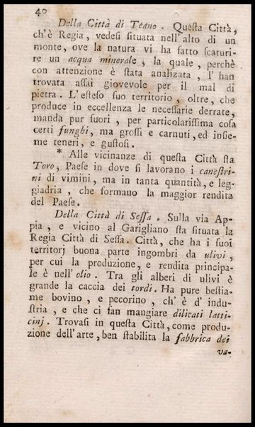 Notiziario delle produzioni particolari del Regno di Napoli e delle cacce riserbate al real divertimento ricercate, ed esaminate da fra Vincenzo Corrado