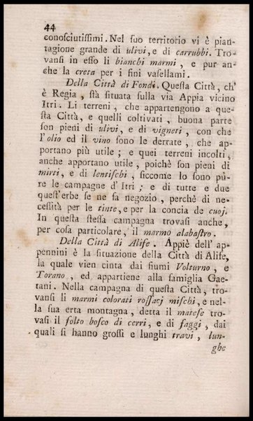 Notiziario delle produzioni particolari del Regno di Napoli e delle cacce riserbate al real divertimento ricercate, ed esaminate da fra Vincenzo Corrado