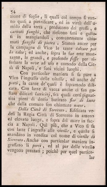 Notiziario delle produzioni particolari del Regno di Napoli e delle cacce riserbate al real divertimento ricercate, ed esaminate da fra Vincenzo Corrado