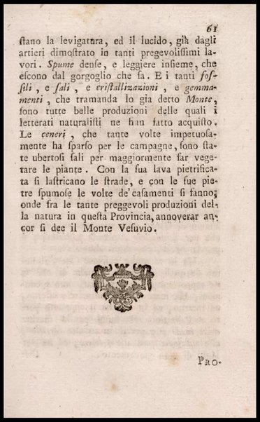 Notiziario delle produzioni particolari del Regno di Napoli e delle cacce riserbate al real divertimento ricercate, ed esaminate da fra Vincenzo Corrado
