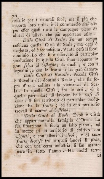 Notiziario delle produzioni particolari del Regno di Napoli e delle cacce riserbate al real divertimento ricercate, ed esaminate da fra Vincenzo Corrado