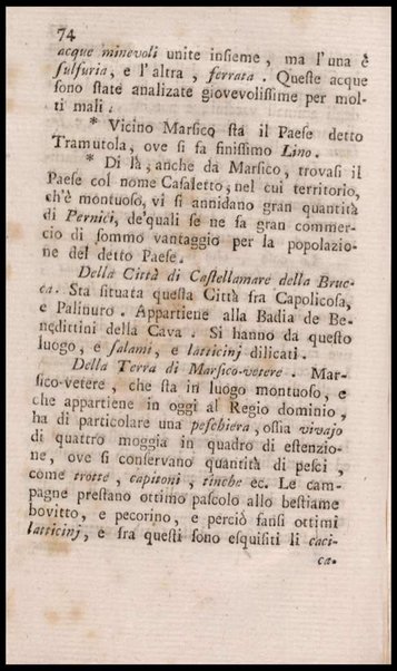 Notiziario delle produzioni particolari del Regno di Napoli e delle cacce riserbate al real divertimento ricercate, ed esaminate da fra Vincenzo Corrado