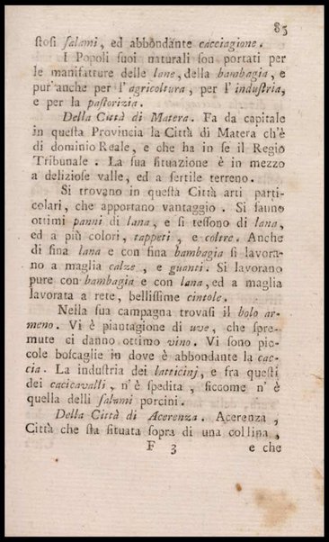Notiziario delle produzioni particolari del Regno di Napoli e delle cacce riserbate al real divertimento ricercate, ed esaminate da fra Vincenzo Corrado