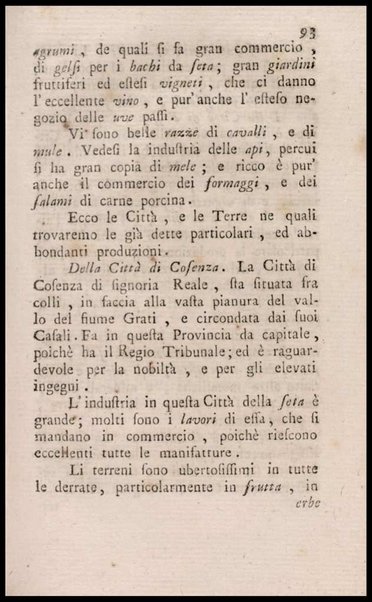 Notiziario delle produzioni particolari del Regno di Napoli e delle cacce riserbate al real divertimento ricercate, ed esaminate da fra Vincenzo Corrado