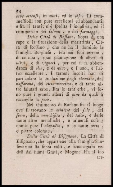 Notiziario delle produzioni particolari del Regno di Napoli e delle cacce riserbate al real divertimento ricercate, ed esaminate da fra Vincenzo Corrado