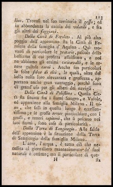 Notiziario delle produzioni particolari del Regno di Napoli e delle cacce riserbate al real divertimento ricercate, ed esaminate da fra Vincenzo Corrado