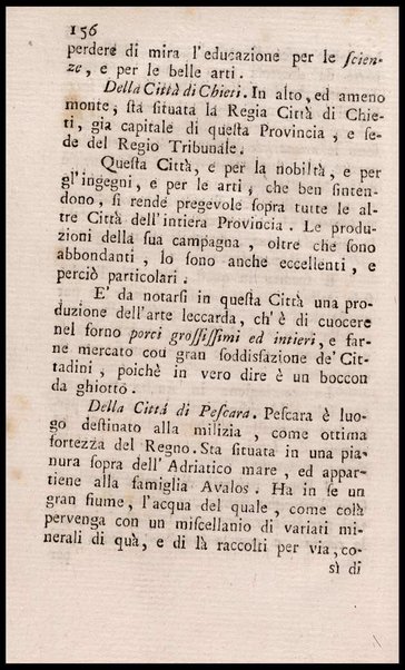 Notiziario delle produzioni particolari del Regno di Napoli e delle cacce riserbate al real divertimento ricercate, ed esaminate da fra Vincenzo Corrado