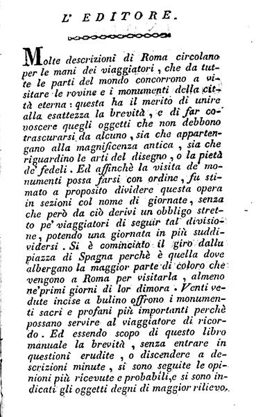 Nuova e succinta descrizione di Roma antica e moderna e de' monumenti sacri e profani che sono in essa e nelle sue vicinanze corredata di figure in rame