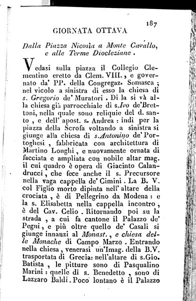 Nuova e succinta descrizione di Roma antica e moderna e de' monumenti sacri e profani che sono in essa e nelle sue vicinanze corredata di figure in rame