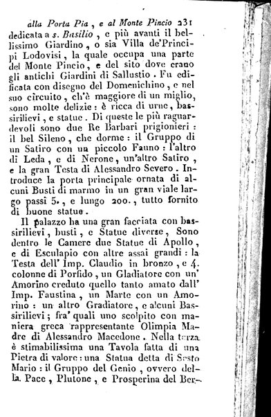 Nuova e succinta descrizione di Roma antica e moderna e de' monumenti sacri e profani che sono in essa e nelle sue vicinanze corredata di figure in rame