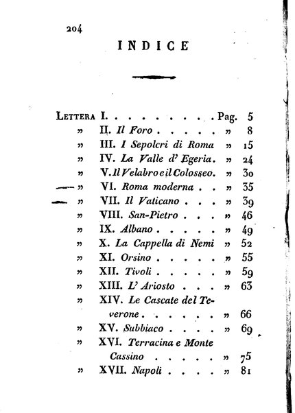 Lettere su Roma e Napoli