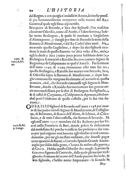 L'historia dell'illustrissima famiglia di Sangro. Scritta dal signor Filiberto Campanile