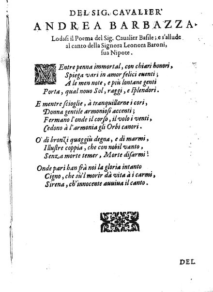 Teagene, poema del caualier Gio. Battis.ta Basile napolitano, conte di Torone