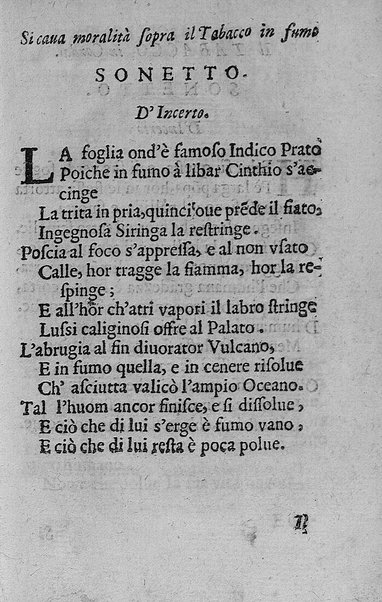 Il tabacco opera di d. Benedetto Stella da Ciuita Castellana M.D.S.B. nella quale si tratta dell'origine, historia, coltura, preparatione, qualità, natura, virtù & vso in fumo, in polvere, in foglia, in lambitiuo, et in medicina della pianta volgarmente detta tabacco ...