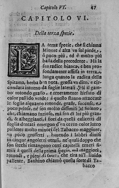 Il tabacco opera di d. Benedetto Stella da Ciuita Castellana M.D.S.B. nella quale si tratta dell'origine, historia, coltura, preparatione, qualità, natura, virtù & vso in fumo, in polvere, in foglia, in lambitiuo, et in medicina della pianta volgarmente detta tabacco ...