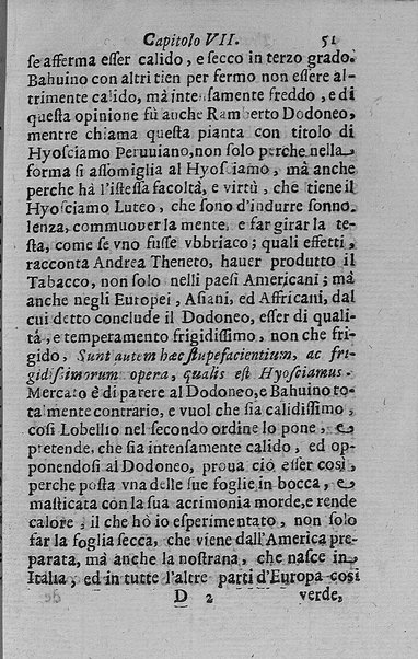 Il tabacco opera di d. Benedetto Stella da Ciuita Castellana M.D.S.B. nella quale si tratta dell'origine, historia, coltura, preparatione, qualità, natura, virtù & vso in fumo, in polvere, in foglia, in lambitiuo, et in medicina della pianta volgarmente detta tabacco ...