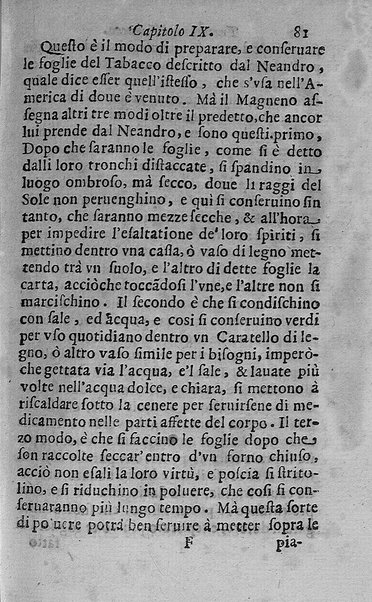 Il tabacco opera di d. Benedetto Stella da Ciuita Castellana M.D.S.B. nella quale si tratta dell'origine, historia, coltura, preparatione, qualità, natura, virtù & vso in fumo, in polvere, in foglia, in lambitiuo, et in medicina della pianta volgarmente detta tabacco ...