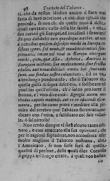 Il tabacco opera di d. Benedetto Stella da Ciuita Castellana M.D.S.B. nella quale si tratta dell'origine, historia, coltura, preparatione, qualità, natura, virtù & vso in fumo, in polvere, in foglia, in lambitiuo, et in medicina della pianta volgarmente detta tabacco ...