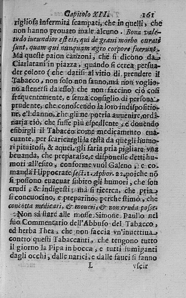 Il tabacco opera di d. Benedetto Stella da Ciuita Castellana M.D.S.B. nella quale si tratta dell'origine, historia, coltura, preparatione, qualità, natura, virtù & vso in fumo, in polvere, in foglia, in lambitiuo, et in medicina della pianta volgarmente detta tabacco ...