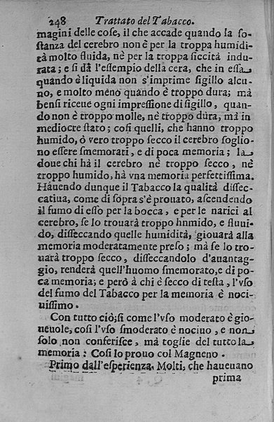 Il tabacco opera di d. Benedetto Stella da Ciuita Castellana M.D.S.B. nella quale si tratta dell'origine, historia, coltura, preparatione, qualità, natura, virtù & vso in fumo, in polvere, in foglia, in lambitiuo, et in medicina della pianta volgarmente detta tabacco ...