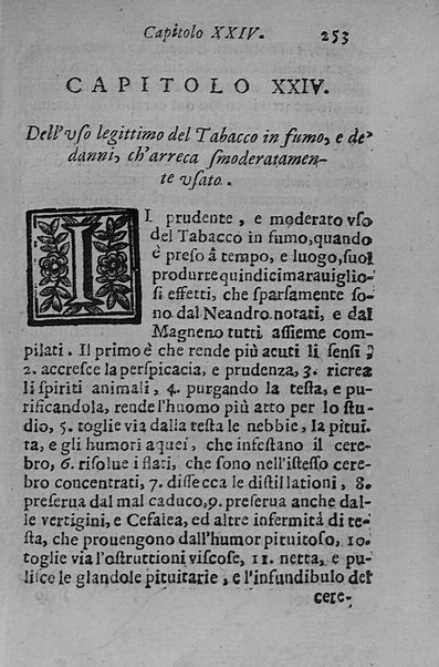 Il tabacco opera di d. Benedetto Stella da Ciuita Castellana M.D.S.B. nella quale si tratta dell'origine, historia, coltura, preparatione, qualità, natura, virtù & vso in fumo, in polvere, in foglia, in lambitiuo, et in medicina della pianta volgarmente detta tabacco ...