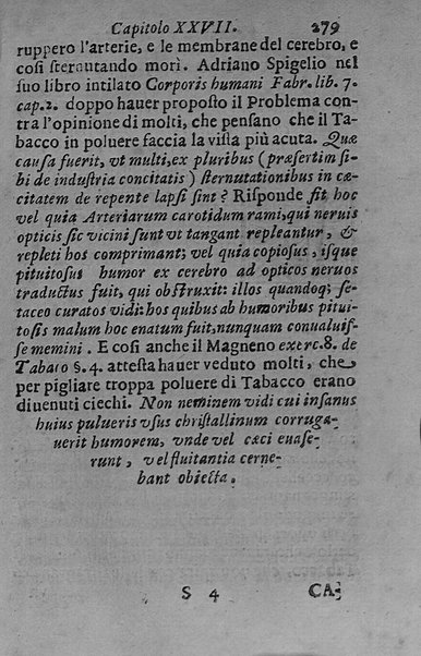 Il tabacco opera di d. Benedetto Stella da Ciuita Castellana M.D.S.B. nella quale si tratta dell'origine, historia, coltura, preparatione, qualità, natura, virtù & vso in fumo, in polvere, in foglia, in lambitiuo, et in medicina della pianta volgarmente detta tabacco ...