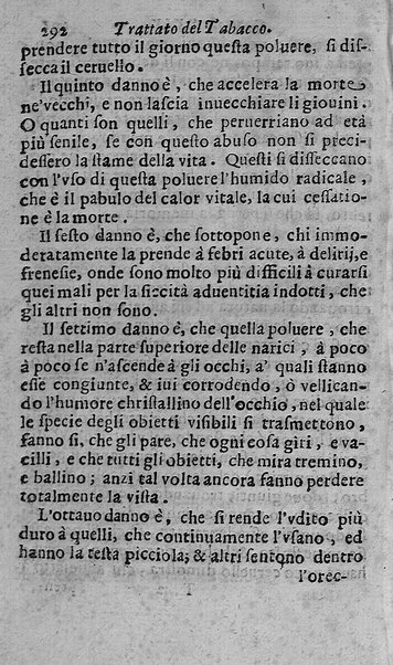 Il tabacco opera di d. Benedetto Stella da Ciuita Castellana M.D.S.B. nella quale si tratta dell'origine, historia, coltura, preparatione, qualità, natura, virtù & vso in fumo, in polvere, in foglia, in lambitiuo, et in medicina della pianta volgarmente detta tabacco ...