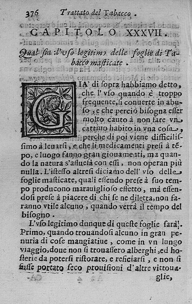 Il tabacco opera di d. Benedetto Stella da Ciuita Castellana M.D.S.B. nella quale si tratta dell'origine, historia, coltura, preparatione, qualità, natura, virtù & vso in fumo, in polvere, in foglia, in lambitiuo, et in medicina della pianta volgarmente detta tabacco ...