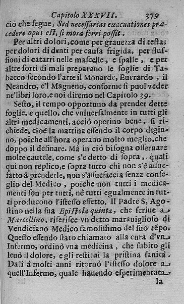 Il tabacco opera di d. Benedetto Stella da Ciuita Castellana M.D.S.B. nella quale si tratta dell'origine, historia, coltura, preparatione, qualità, natura, virtù & vso in fumo, in polvere, in foglia, in lambitiuo, et in medicina della pianta volgarmente detta tabacco ...