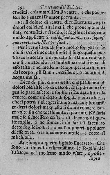 Il tabacco opera di d. Benedetto Stella da Ciuita Castellana M.D.S.B. nella quale si tratta dell'origine, historia, coltura, preparatione, qualità, natura, virtù & vso in fumo, in polvere, in foglia, in lambitiuo, et in medicina della pianta volgarmente detta tabacco ...